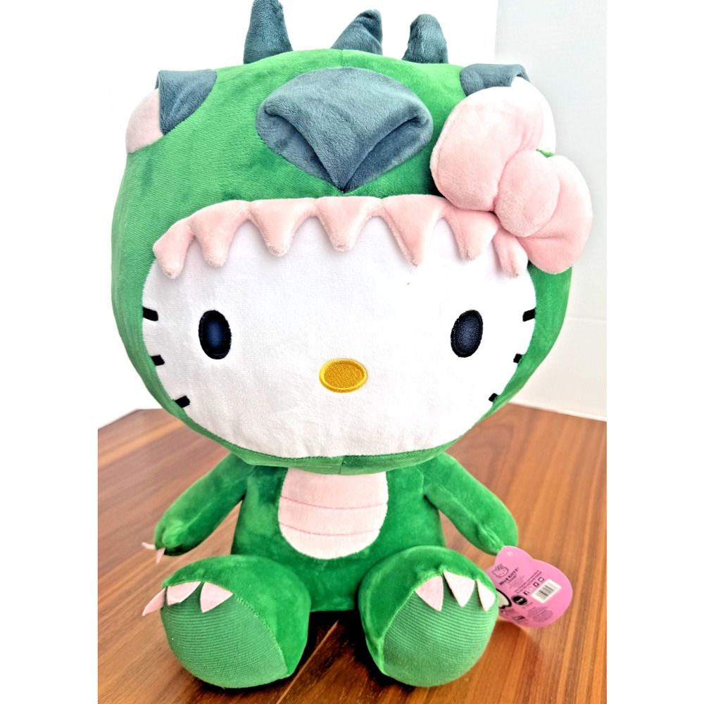 Sanrio Hello Kitty Green Dragon Plush Doll Costume 17" Jumbo Stuffed Gift NEW!!